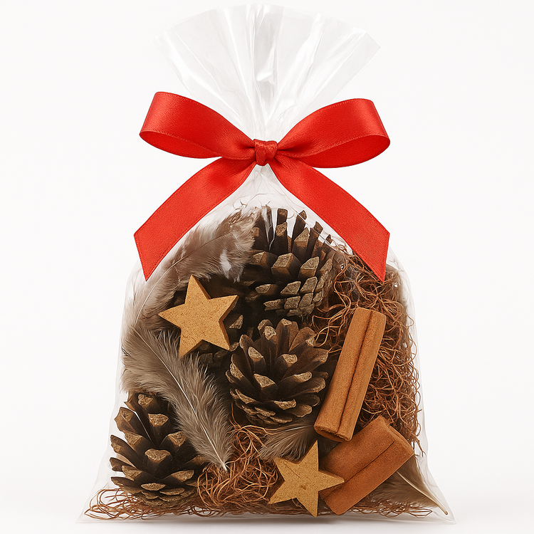 Natural nest, richly equipped, 10-12 cm 