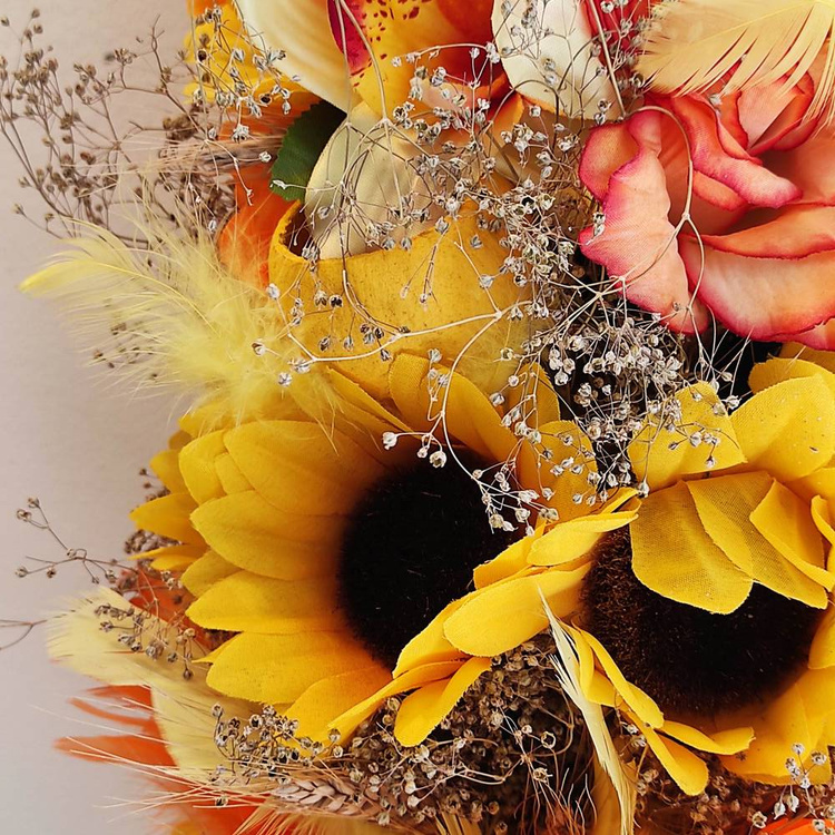 Strauß getrockneter Pflanzen 40-50 cm 