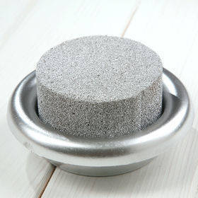 Florette mit trockenem Blumen-Steckschwam 8 cm silbern