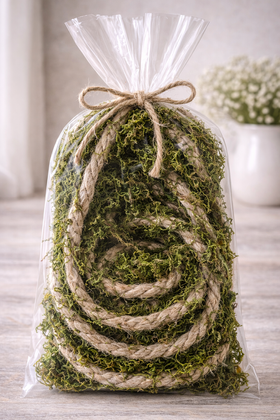 Decorative rope prepared moss - 200 cm 