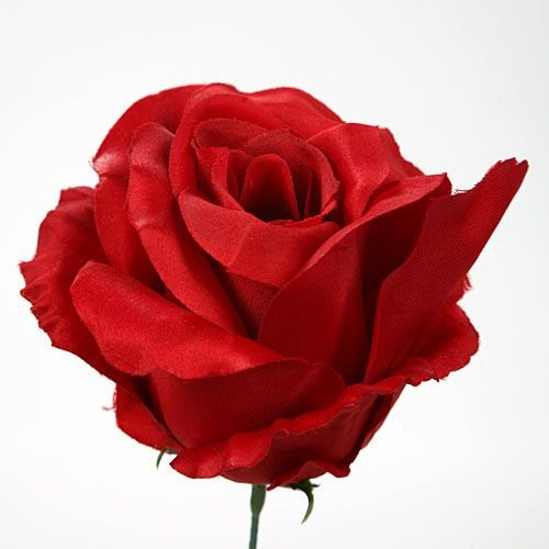 Künstliche Rosen entwickelt Köpfe Rot 3 Stück / Pack