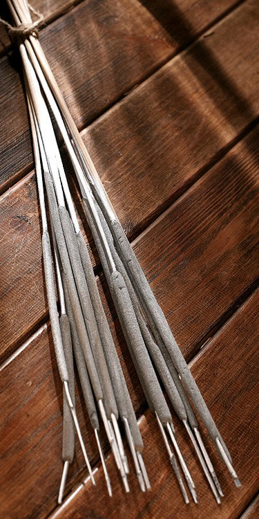 Bunch of water sticks, silver