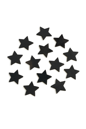 Wooden Christmas decorations, Wooden stars 3 cm-12 pcs / pack