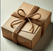 Gift box filled with wood wool 10x 21 x 37.5 cm