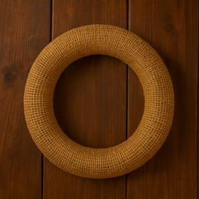 Kranz aus Jute ca. 25 cm golden