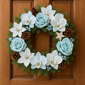 Lotos gefärbt Durchmesser 6-8 cm 6 Stck schwarz