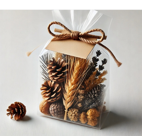 Handmade Christmas decorations - White Christmas tree flowers - 30 pcs / pack