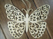 15 cm wooden butterfly