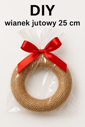 Jute-Kranz natürlich etwa 25 cm