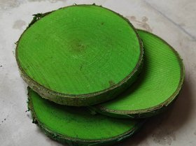 Holzscheibe zur Dekoration, Birke 10-12 cm dick. 1-2 cm 3 er Packung