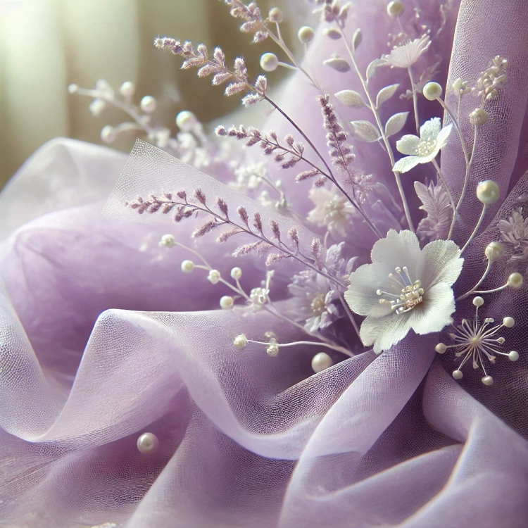 Organza GD 12 cm, 9m length, bordered - VIOLET