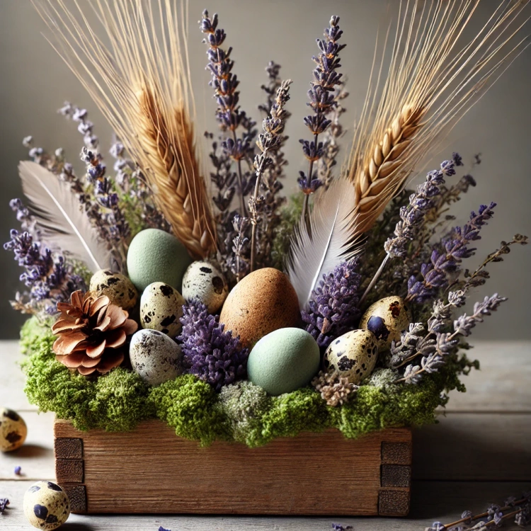 Dried lavender twigs bouquet 25 cm