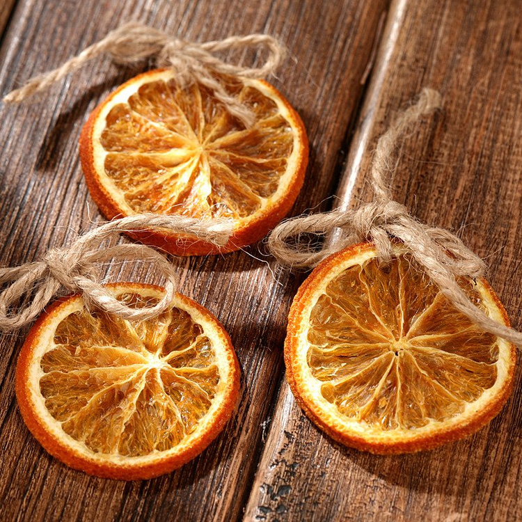 pendants orange 6 pcs / op