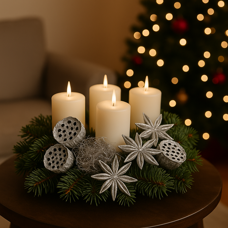 Dekoratives Anissilber 12 Sterne