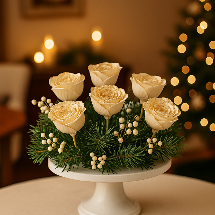 Titonia am Draht 2-3 cm 60 Stck golden