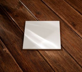 15/15 cm square wooden base for composition