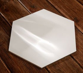 Holzsockel 26/30 cm sechseckig für Komposition