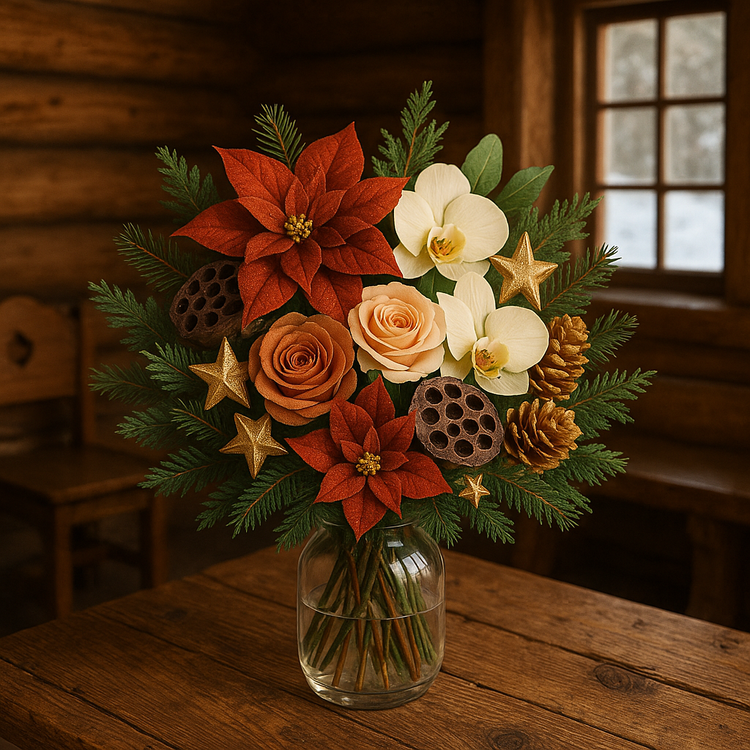 Lotos gefärbt Durchmesser 6-8 cm 6 Stck schwarz