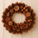 Wreath of naturalcones  ca.30cm