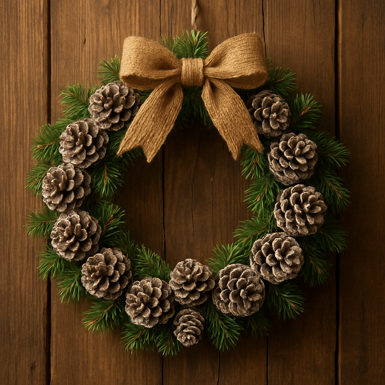 Mountain pine cone, 12 pcs/pkg, purple