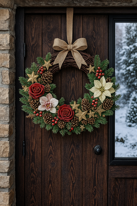 Lotus dyed diameter 6-8 cm 6 pcs/pkg black