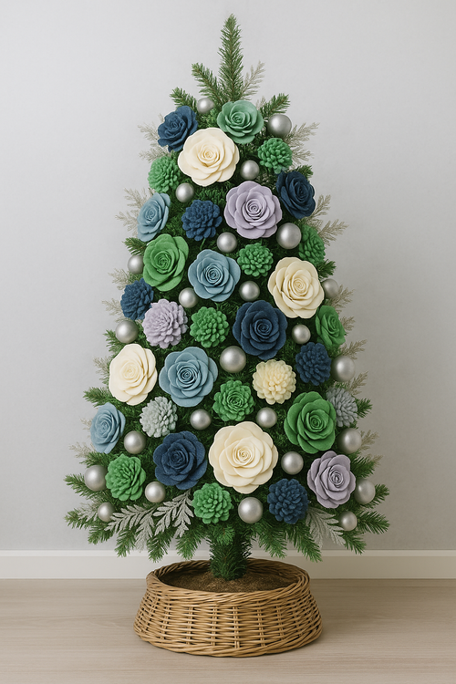 Zestaw kwiatów shola 60 szt. – 3–6 cm, kolekcja GrandDeco