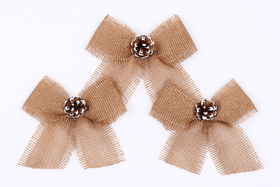 Jute ribbon,  18/15 cm 3 pcs / pack