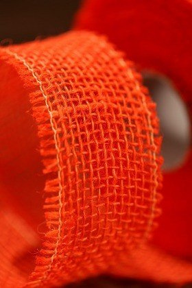 Band aus Jute 5 cm x 5 m - orange