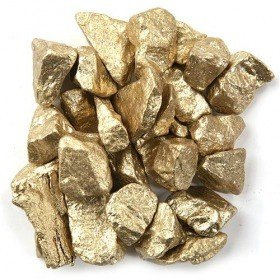 Colourful pebbles 200 g - gold