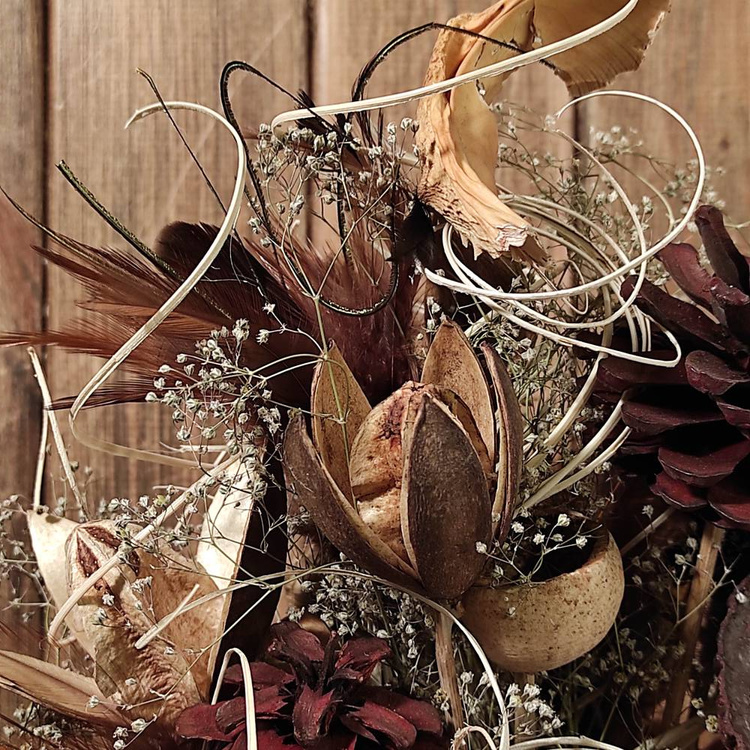 Strauß getrockneter Pflanzen 40-50 cm 
