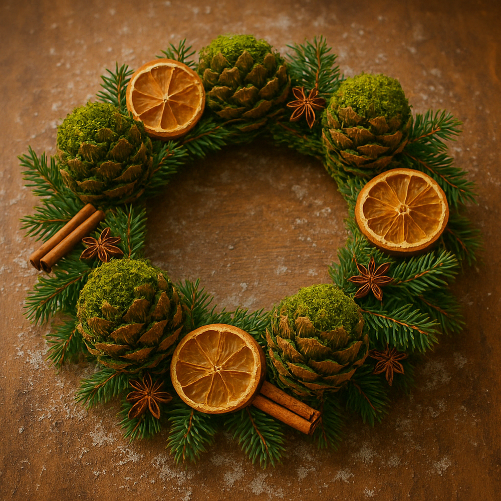 niezwykłe wianki zimowe