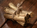 Goldenes Holz, L 10-12 cm, 6 Stücke