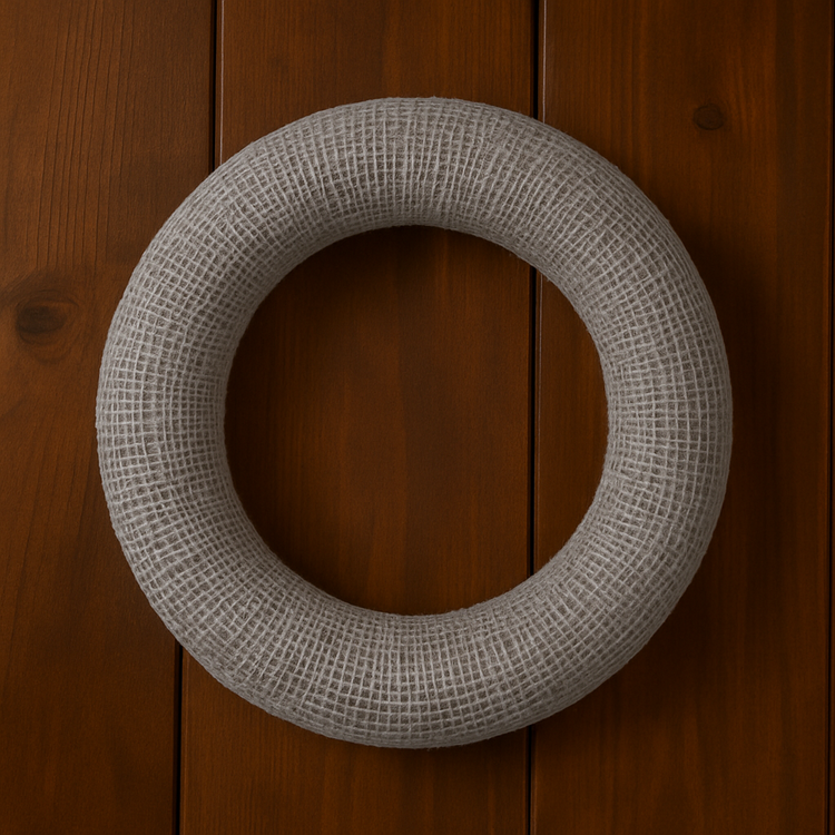 Jute wreath silver ca. 25 cm