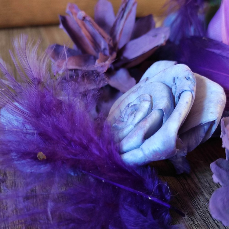 Dried salt flowers 45-50 pcs / pack - pastel purples