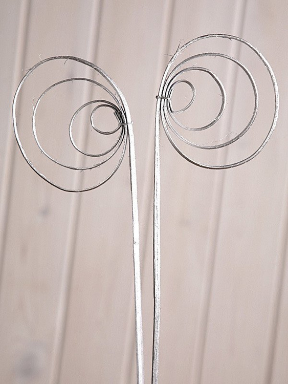 Rattanpfauenauge, 6 Stücke, silbern