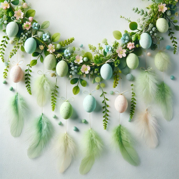 Feathers ca. 200 pcs - green apple