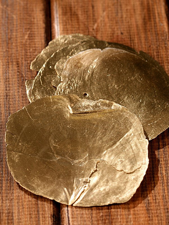 Muszelki złote 7-10 cm 10szt