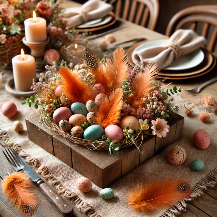 Feathers ca. 200 pcs - orange