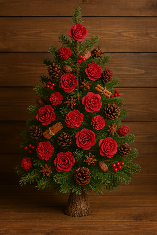 Dried salt flowers 45-50 pcs / pack - Red