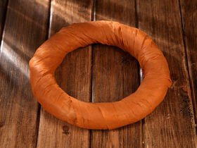 Wreath of interfacing 25 cm - cinnamon
