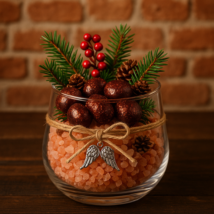 Glittered gold chestnuts 12pcs/pkg