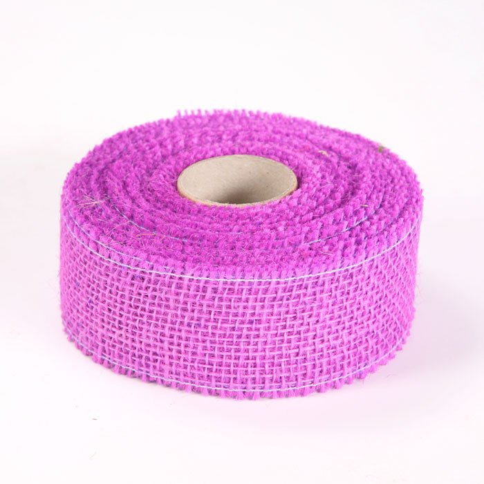 Jute ribbon 5 cm / 10 m purple
