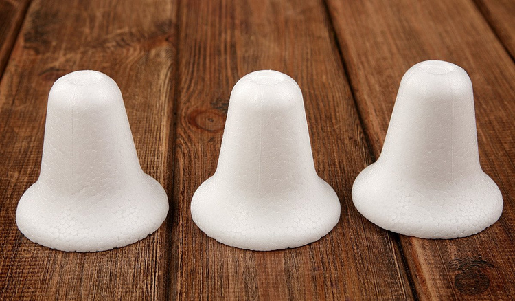 Styrofoam ball 8 cm with holder