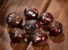Glittered silver chestnuts 12pcs/pkg