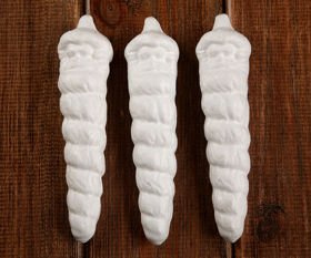 Styrofoam ball bearded Santa Claus 6 pcs / pack 14 cm