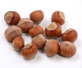 Decorative hazelnut 18 pcs - natural mat