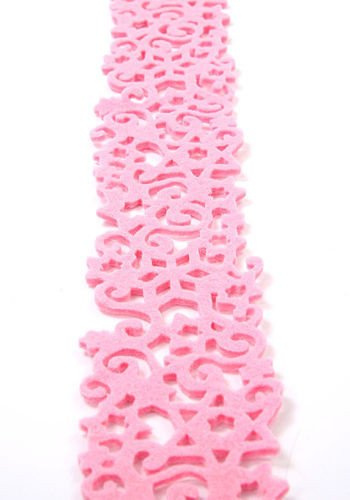 Girlanda filcowa różowa szerokość  6 cm długość 180 cm
