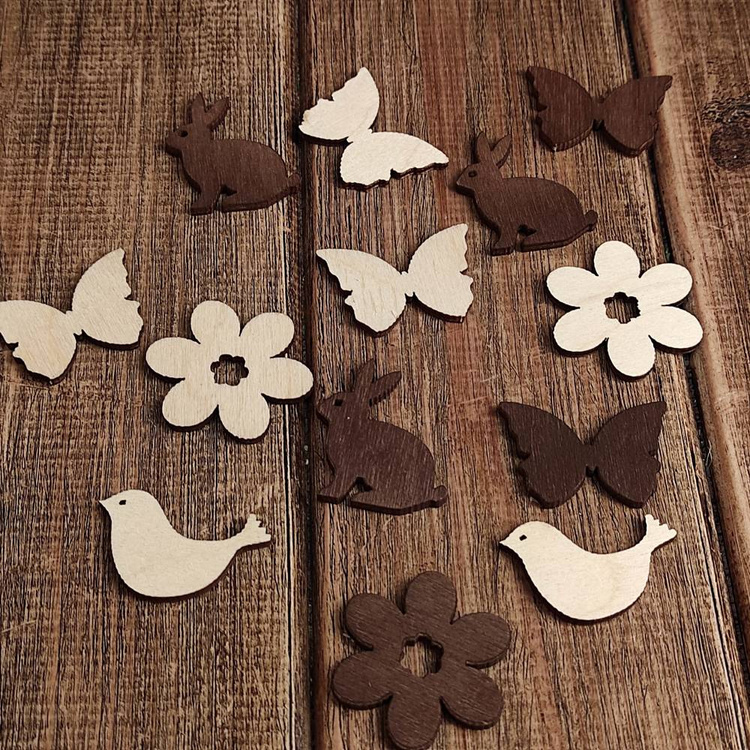 Easter wooden figurines, 24 pcs / pack PROMOTION