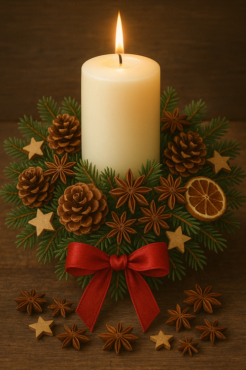 Decorative anise, 12 stars