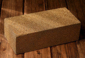 Dry cube, floral foam - 1 pc. , gold